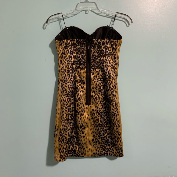 Guess Leopard Print Form Fitted Dress - Picture 9 of 11